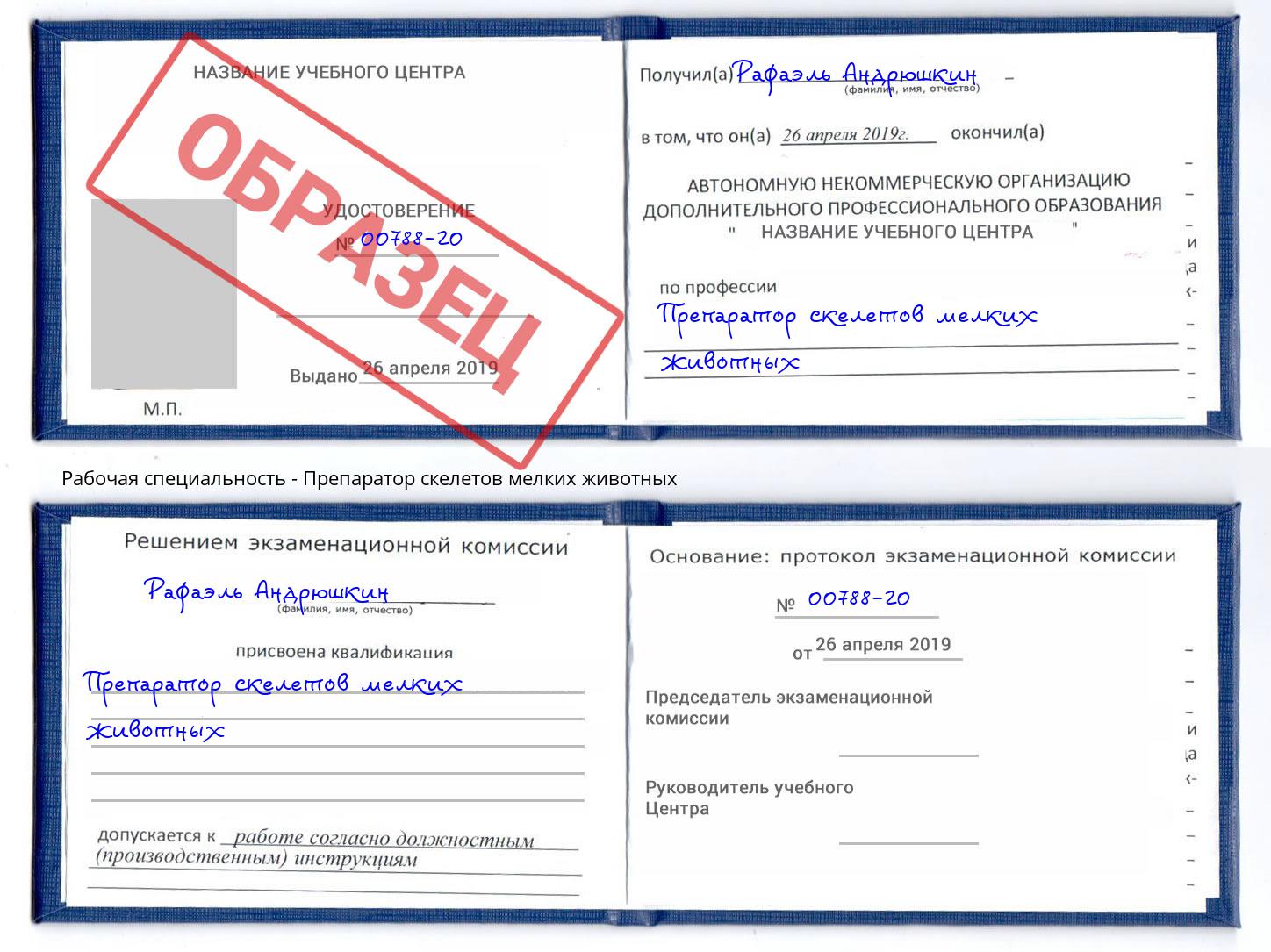 Препаратор скелетов мелких животных Волжск